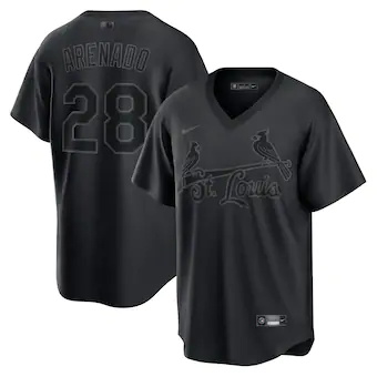 mens nike nolan arenado black st louis cardinals pitch blac